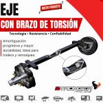 Eje con brazo de torsión